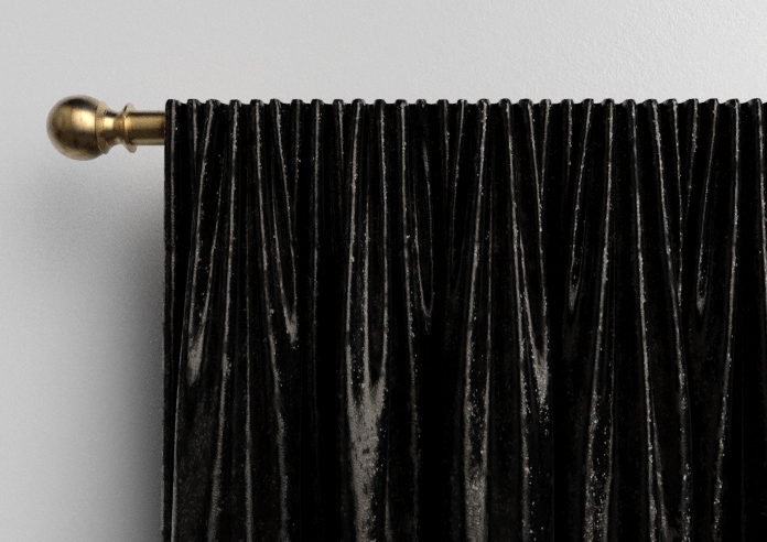 Crushed Velvet, Black Noir - Made to Measure Curtains - Image 9
